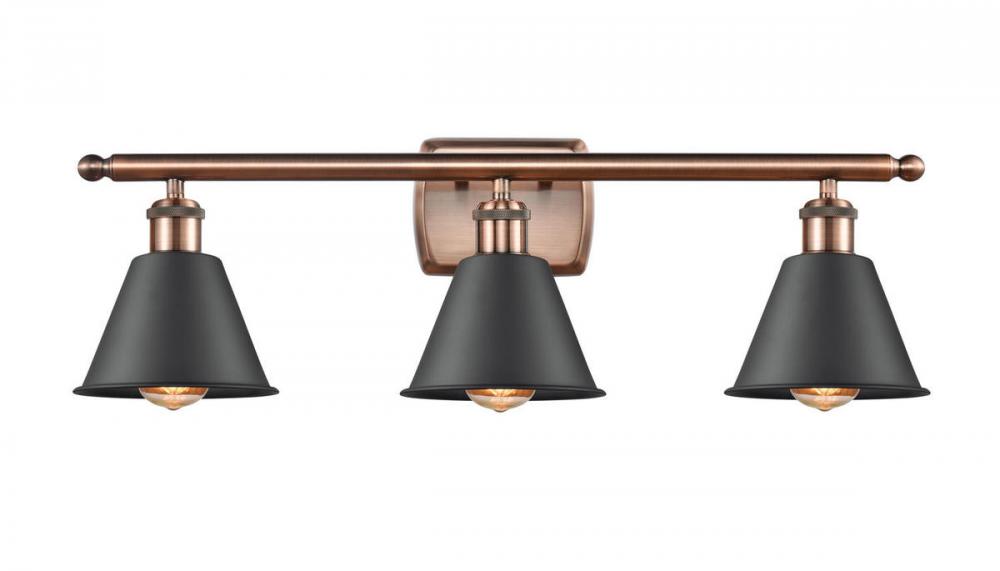 Smithfield - 3 Light - 27 inch - Antique Copper - Bath Vanity Light