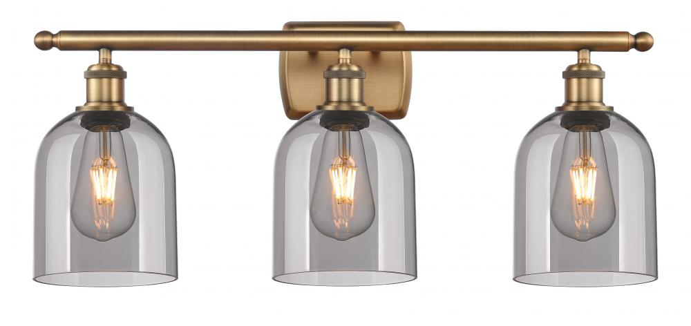 Bella - 3 Light - 26 inch - Brushed Brass - Bath Vanity Light