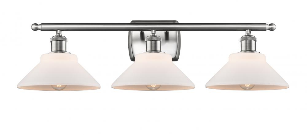 Orwell - 3 Light - 28 inch - Brushed Satin Nickel - Bath Vanity Light