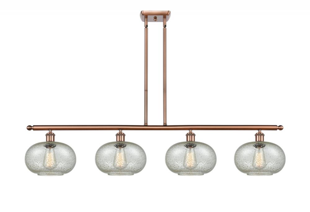 Gorham - 4 Light - 48 inch - Antique Copper - Cord hung - Island Light