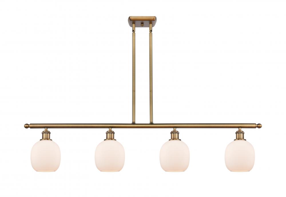 Belfast - 4 Light - 48 inch - Brushed Brass - Cord hung - Island Light