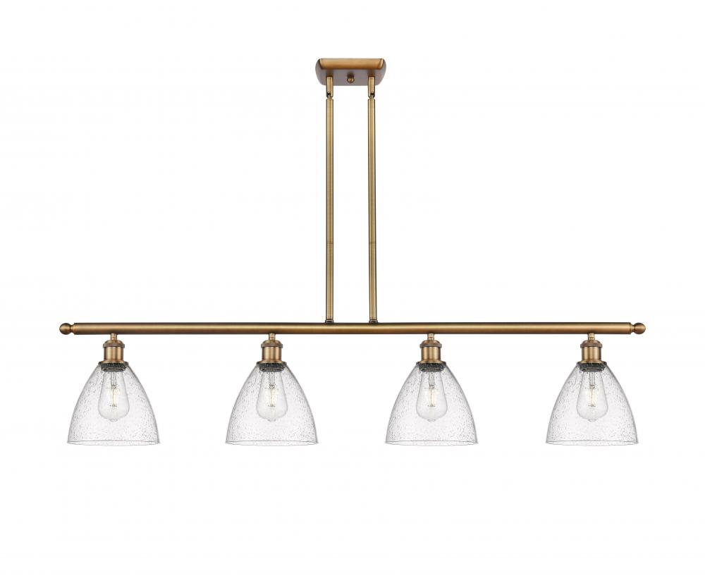 Bristol - 4 Light - 48 inch - Brushed Brass - Cord hung - Island Light