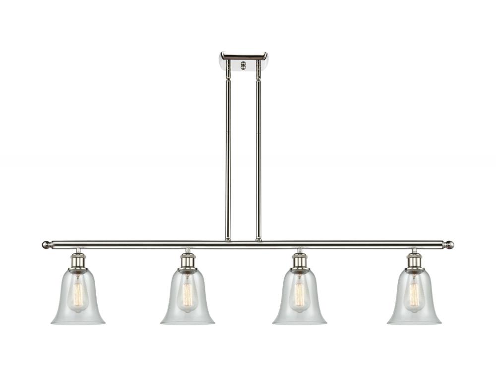 Hanover - 4 Light - 48 inch - Polished Nickel - Cord hung - Island Light