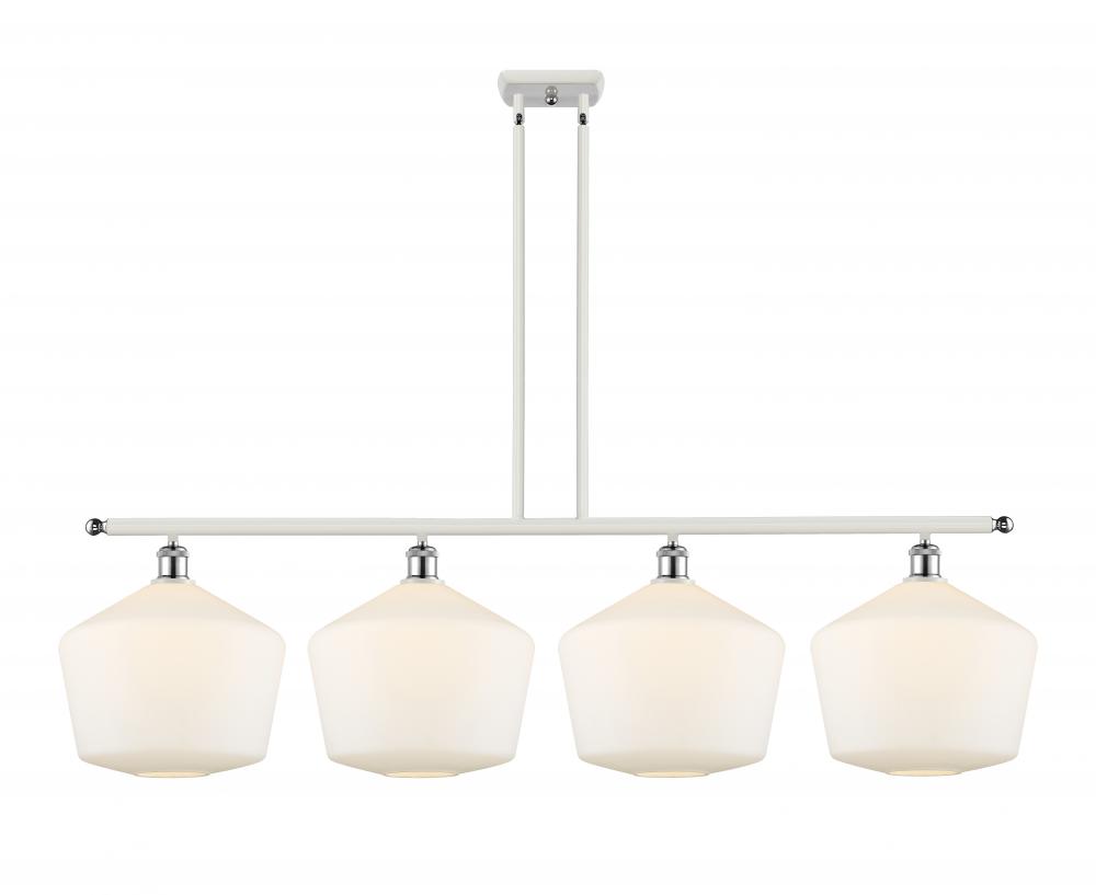 Cindyrella - 4 Light - 50 inch - White Polished Chrome - Cord hung - Island Light