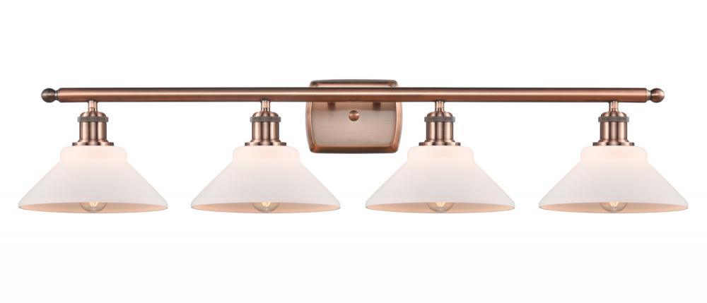 Orwell - 4 Light - 38 inch - Antique Copper - Bath Vanity Light