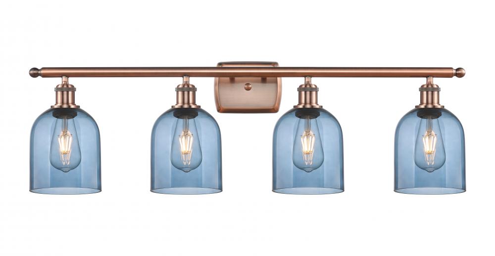 Bella - 4 Light - 36 inch - Antique Copper - Bath Vanity Light