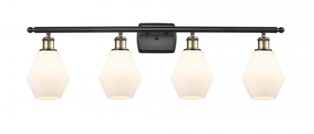 Cindyrella - 4 Light - 36 inch - Black Antique Brass - Bath Vanity Light