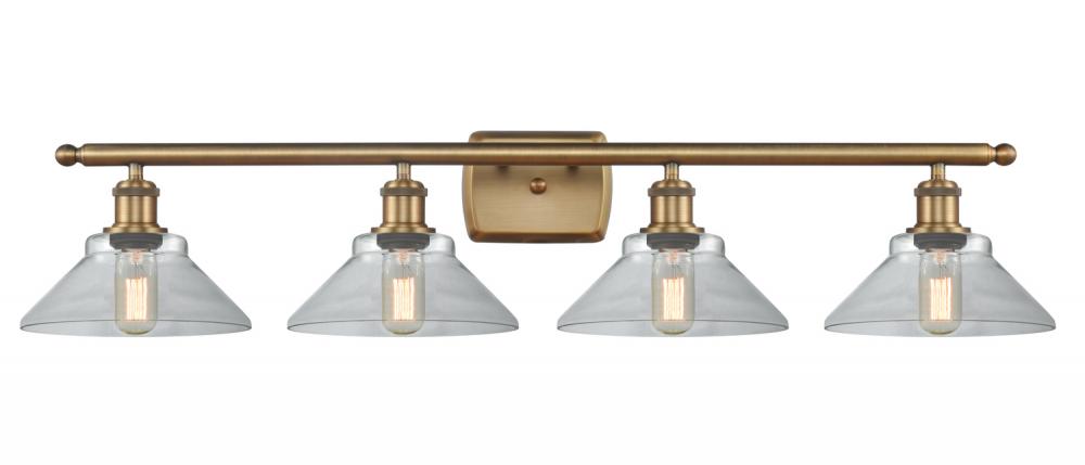 Orwell - 4 Light - 38 inch - Brushed Brass - Bath Vanity Light