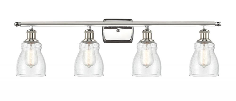 Ellery - 4 Light - 35 inch - Polished Nickel - Bath Vanity Light