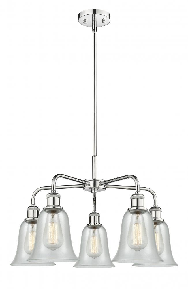 Hanover - 5 Light - 24 inch - Polished Chrome - Chandelier