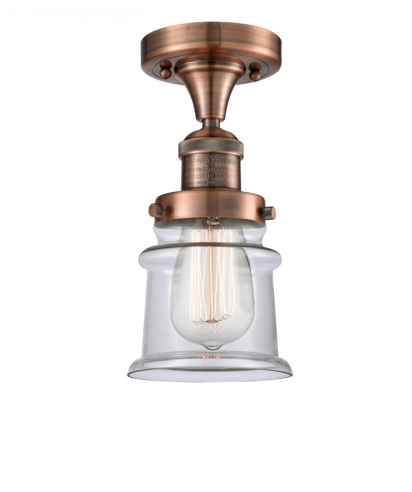 Canton - 1 Light - 6 inch - Antique Copper - Semi-Flush Mount