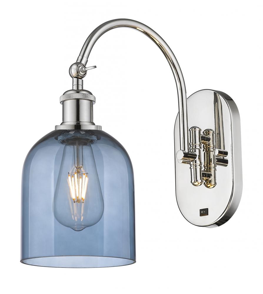 Bella - 1 Light - 6 inch - Polished Nickel - Sconce