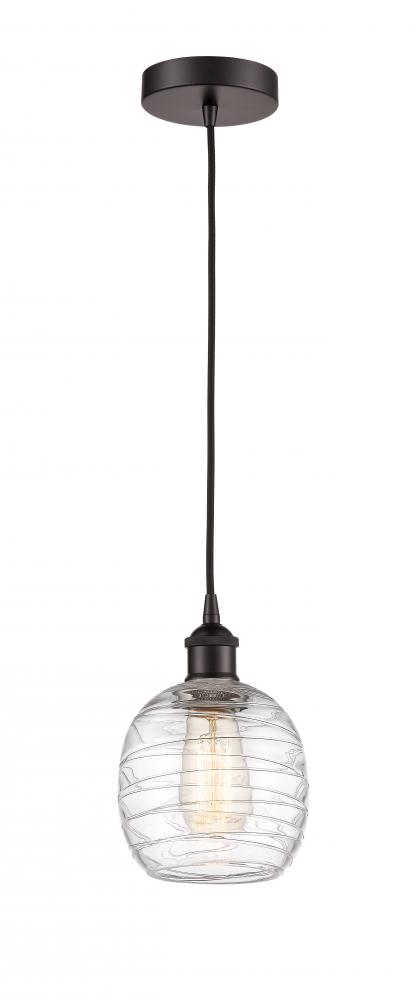 Belfast - 1 Light - 6 inch - Oil Rubbed Bronze - Cord hung - Mini Pendant