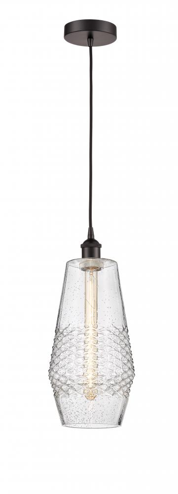 Windham - 1 Light - 7 inch - Oil Rubbed Bronze - Cord hung - Mini Pendant