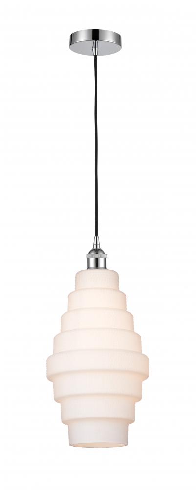 Cascade - 1 Light - 8 inch - Polished Chrome - Cord hung - Mini Pendant