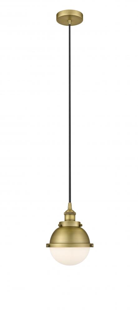 Hampden - 1 Light - 7 inch - Black Antique Brass - Cord hung - Mini Pendant