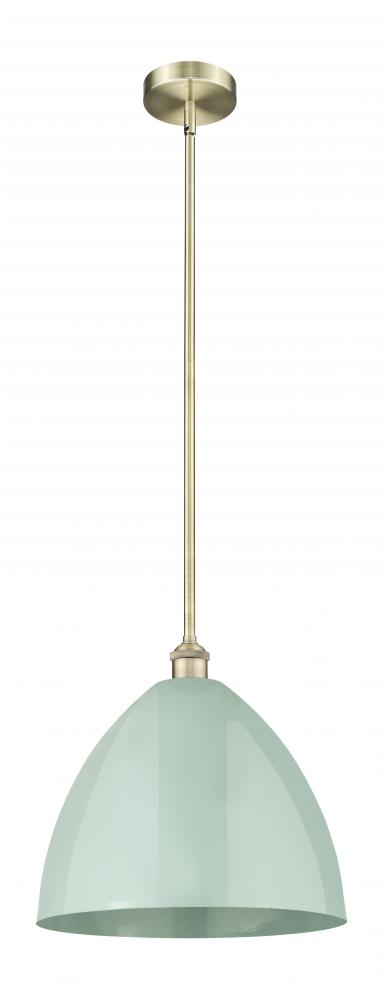 Plymouth - 1 Light - 16 inch - Antique Brass - Cord hung - Mini Pendant