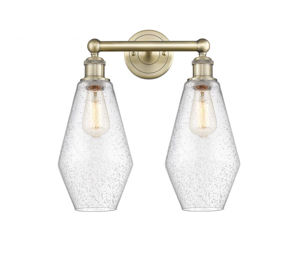 Cindyrella - 2 Light - 16 inch - Antique Brass - Bath Vanity Light