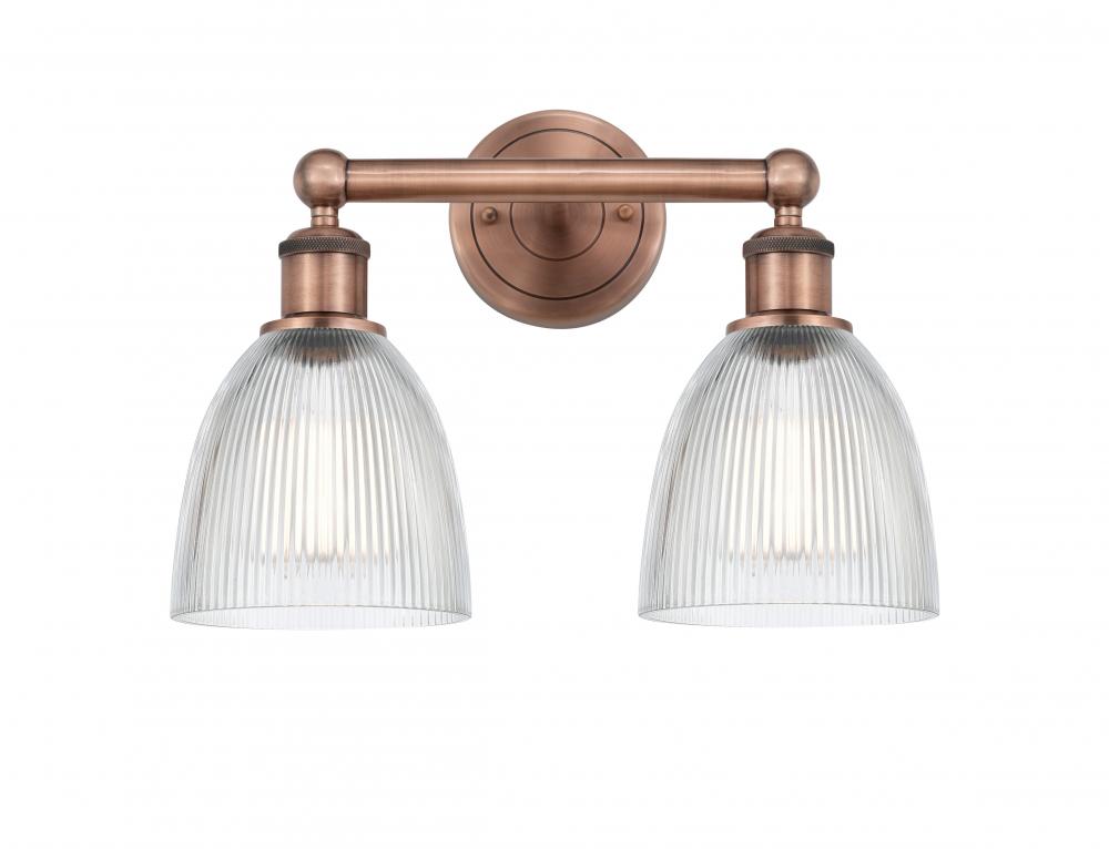 Castile - 2 Light - 15 inch - Antique Copper - Bath Vanity Light