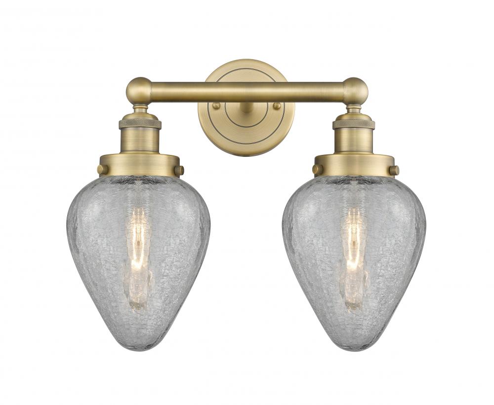 Geneseo - 2 Light - 16 inch - Brushed Brass - Bath Vanity Light