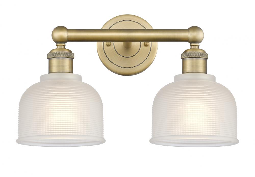 Dayton - 2 Light - 15 inch - Brushed Brass - Bath Vanity Light