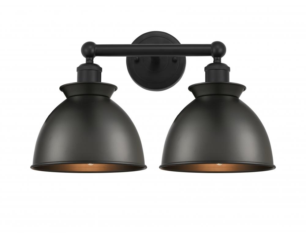 Adirondack - 2 Light - 17 inch - Matte Black - Bath Vanity Light