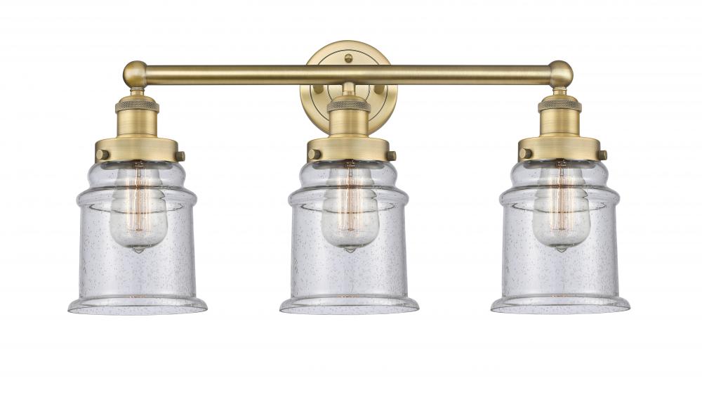 Canton - 3 Light - 24 inch - Brushed Brass - Bath Vanity Light