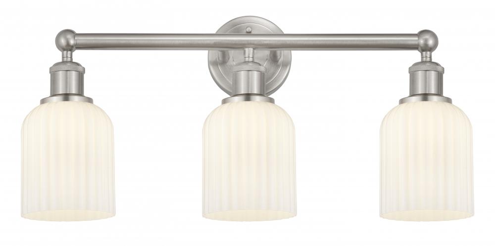 Bridal Veil - 3 Light - 23 inch - Brushed Satin Nickel - Bath Vanity Light