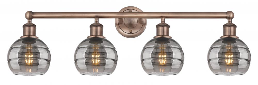 Rochester - 4 Light - 33 inch - Antique Copper - Bath Vanity Light