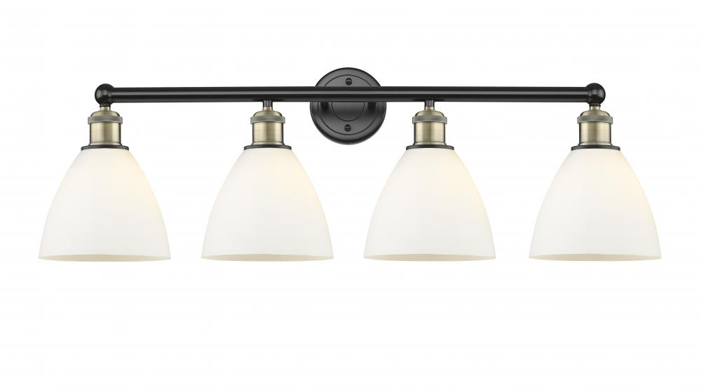 Bristol - 4 Light - 35 inch - Black Antique Brass - Bath Vanity Light