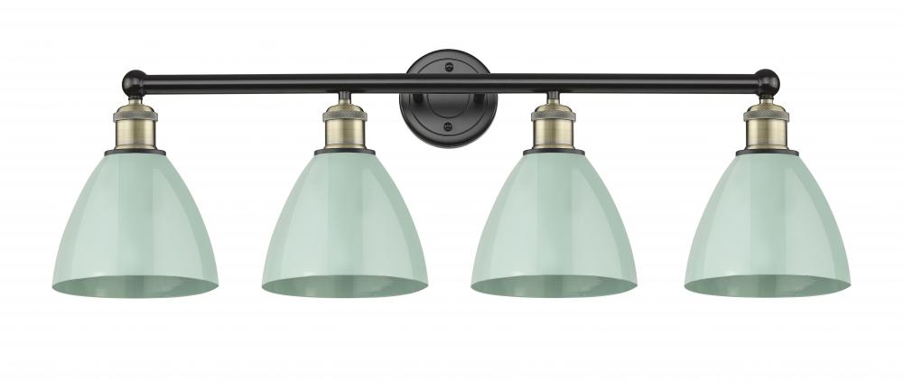 Plymouth - 4 Light - 35 inch - Black Antique Brass - Bath Vanity Light