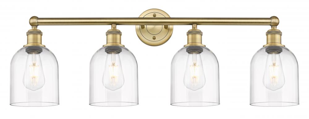 Bella - 4 Light - 33 inch - Brushed Brass - Bath Vanity Light