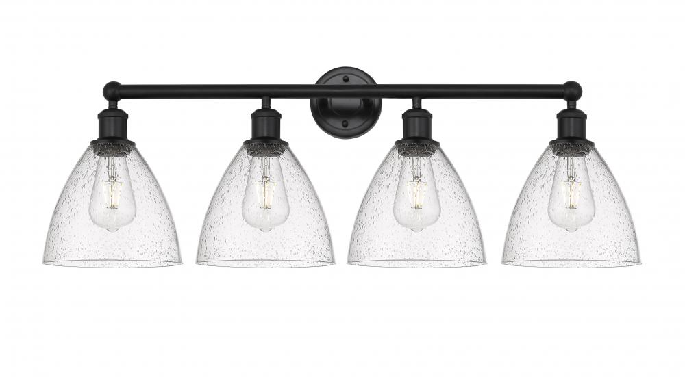 Bristol - 4 Light - 35 inch - Matte Black - Bath Vanity Light