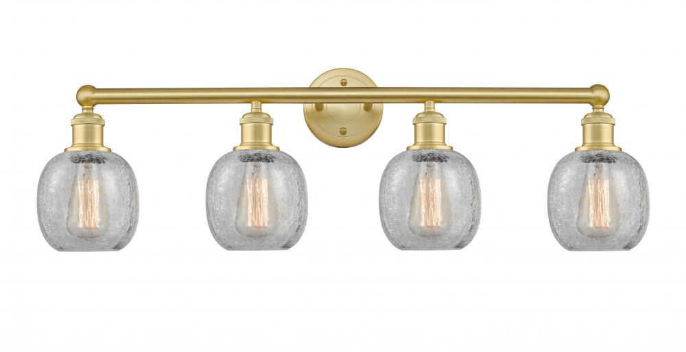 Belfast - 4 Light - 33 inch - Satin Gold - Bath Vanity Light