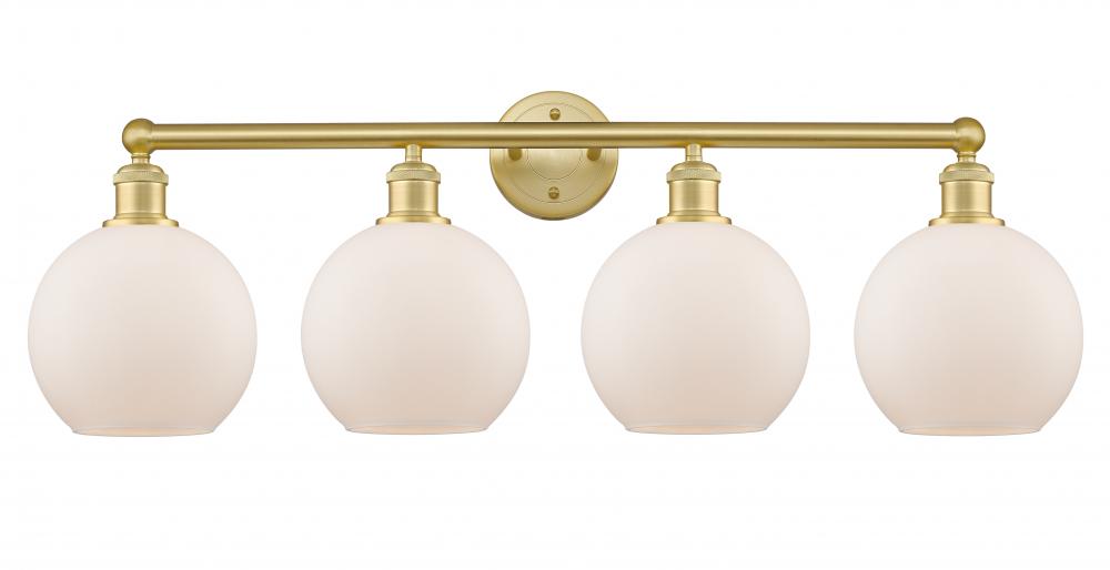 Athens - 4 Light - 35 inch - Satin Gold - Bath Vanity Light