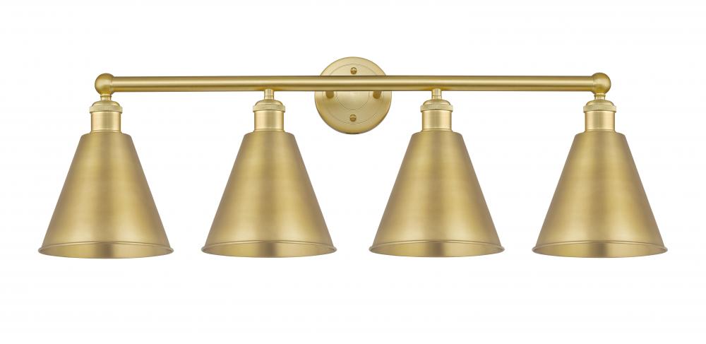 Berkshire - 4 Light - 35 inch - Satin Gold - Bath Vanity Light