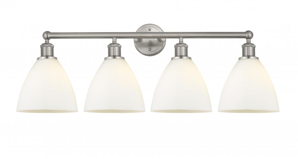 Bristol - 4 Light - 35 inch - Brushed Satin Nickel - Bath Vanity Light