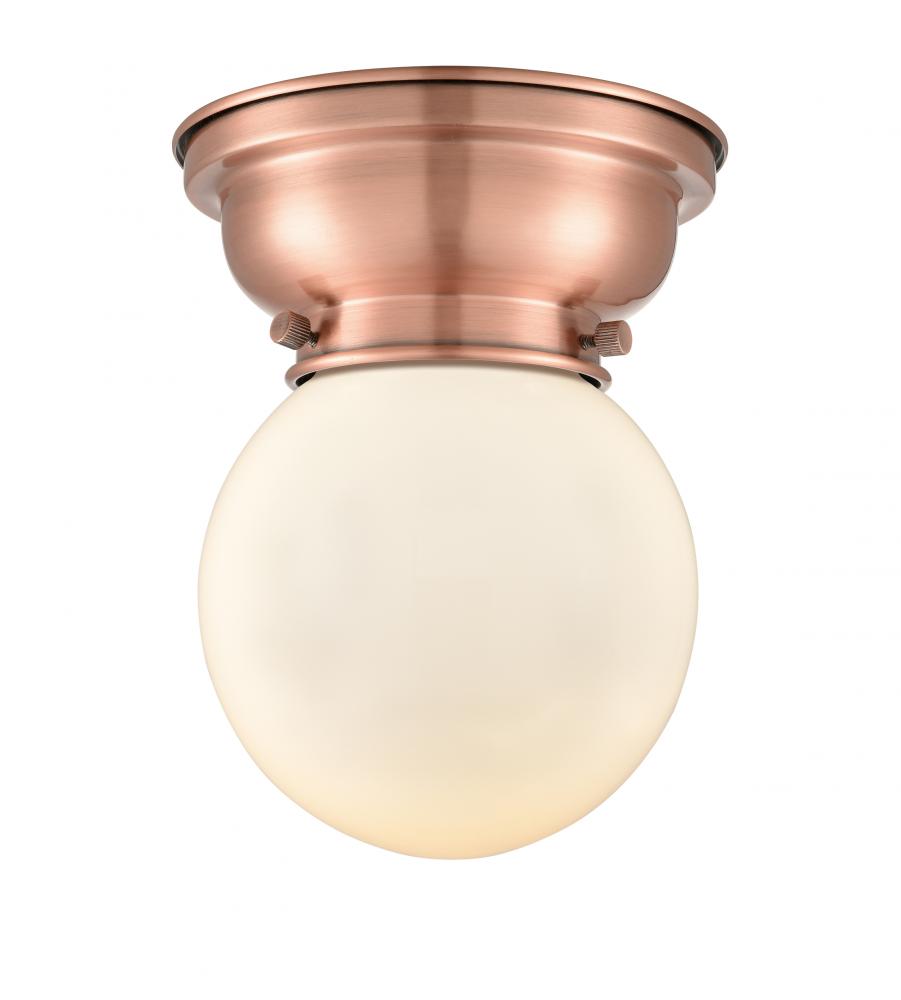 Beacon - 1 Light - 6 inch - Antique Copper - Flush Mount