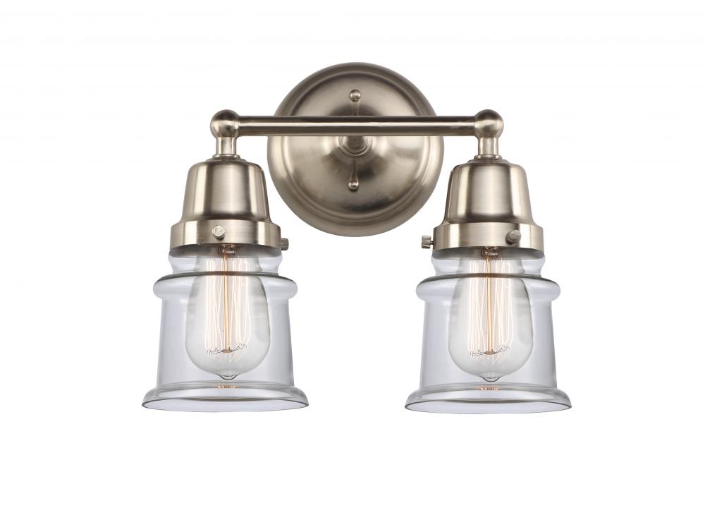 Canton - 2 Light - 13 inch - Brushed Satin Nickel - Bath Vanity Light