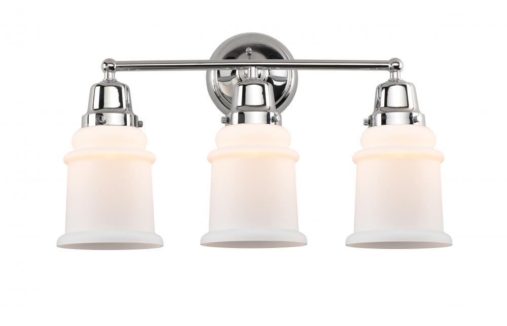 Canton - 3 Light - 22 inch - Polished Chrome - Bath Vanity Light