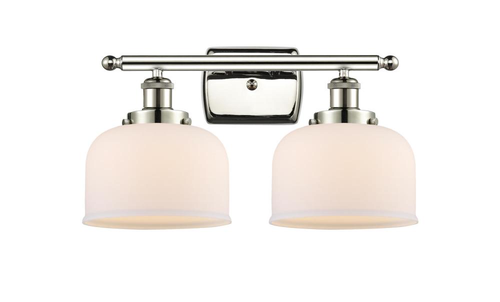 Bell - 2 Light - 18 inch - Polished Nickel - Bath Vanity Light