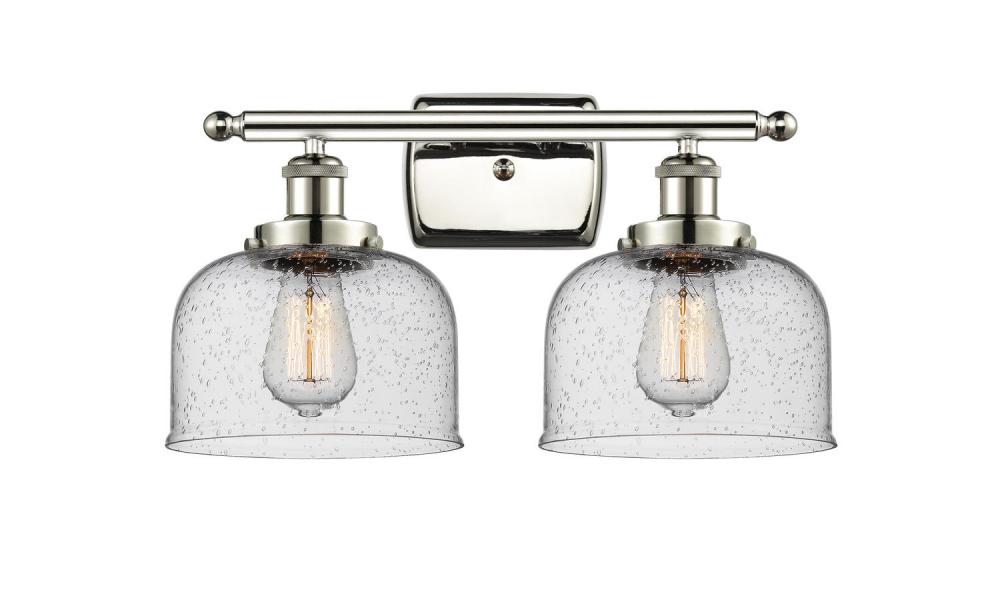 Bell - 2 Light - 18 inch - Polished Nickel - Bath Vanity Light