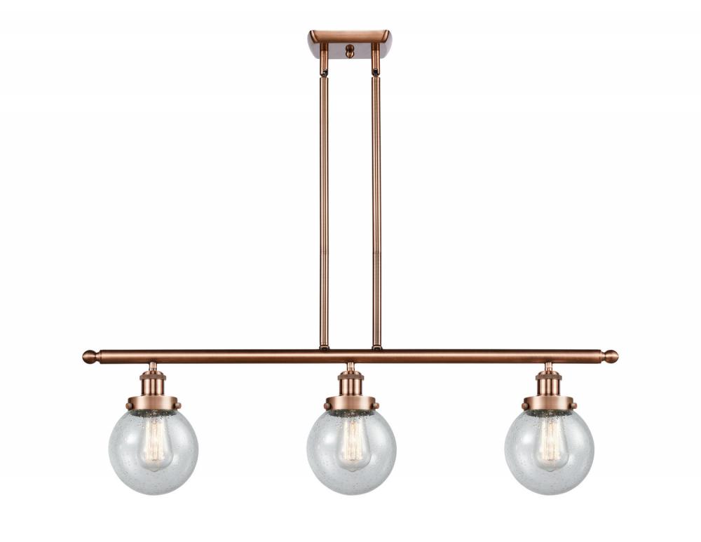 Beacon - 3 Light - 36 inch - Antique Copper - Stem Hung - Island Light