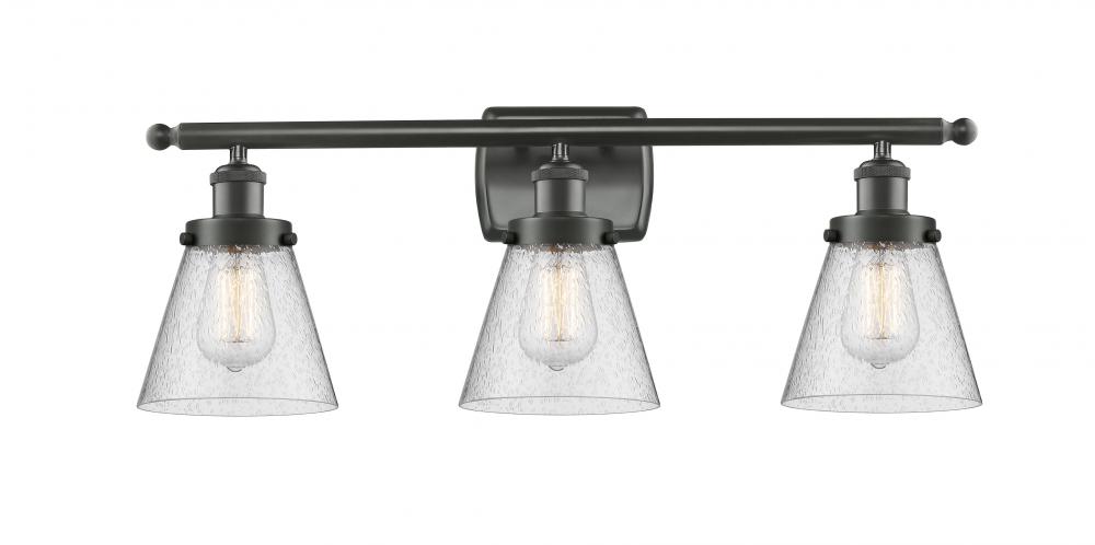 Cone - 3 Light - 26 inch - Oil Rubbed Bronze - Bath Vanity Light