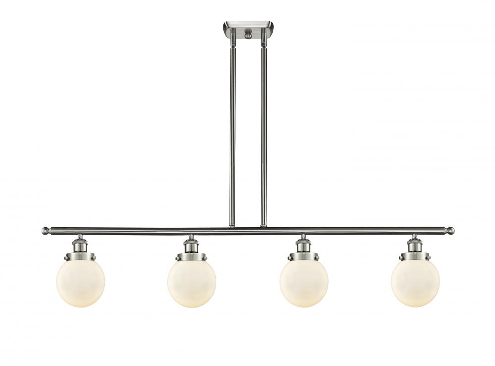 Beacon - 4 Light - 48 inch - Brushed Satin Nickel - Stem Hung - Island Light