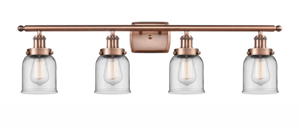 Bell - 4 Light - 36 inch - Antique Copper - Bath Vanity Light