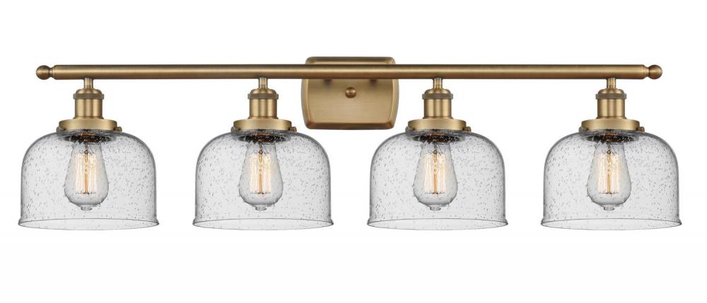 Bell - 4 Light - 38 inch - Brushed Brass - Bath Vanity Light