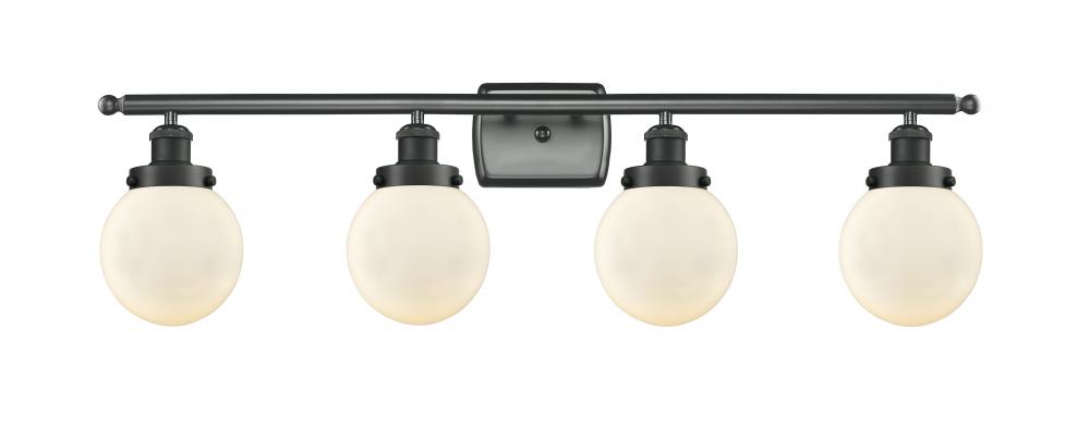 Beacon - 4 Light - 36 inch - Matte Black - Bath Vanity Light