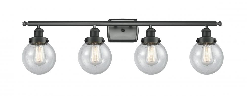 Beacon - 4 Light - 36 inch - Matte Black - Bath Vanity Light