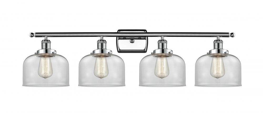 Bell - 4 Light - 38 inch - Polished Chrome - Bath Vanity Light